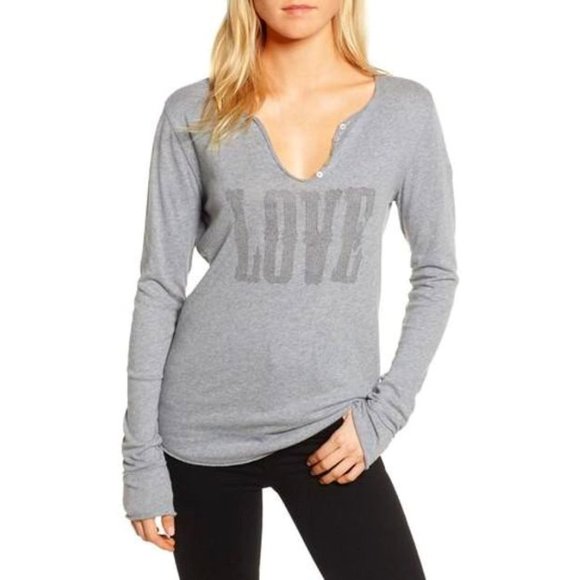 Zadig & Voltaire Tunisien ML Love Western Henley
